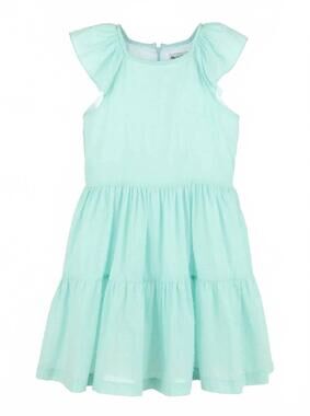 NEW MARIA CASERO girl's dotted swiss tiered dress in mint
